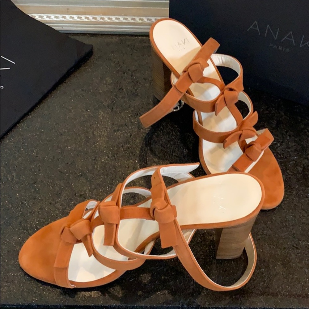 Anaki strappy sandals, rust orange color - Picture 2 of 2